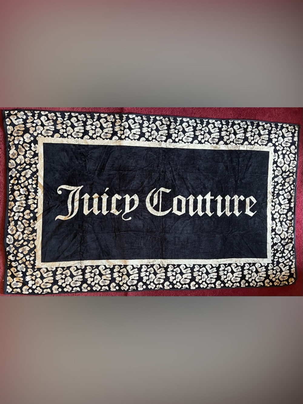 Juicy Couture Elegant Luxurious Soft Beach Towel